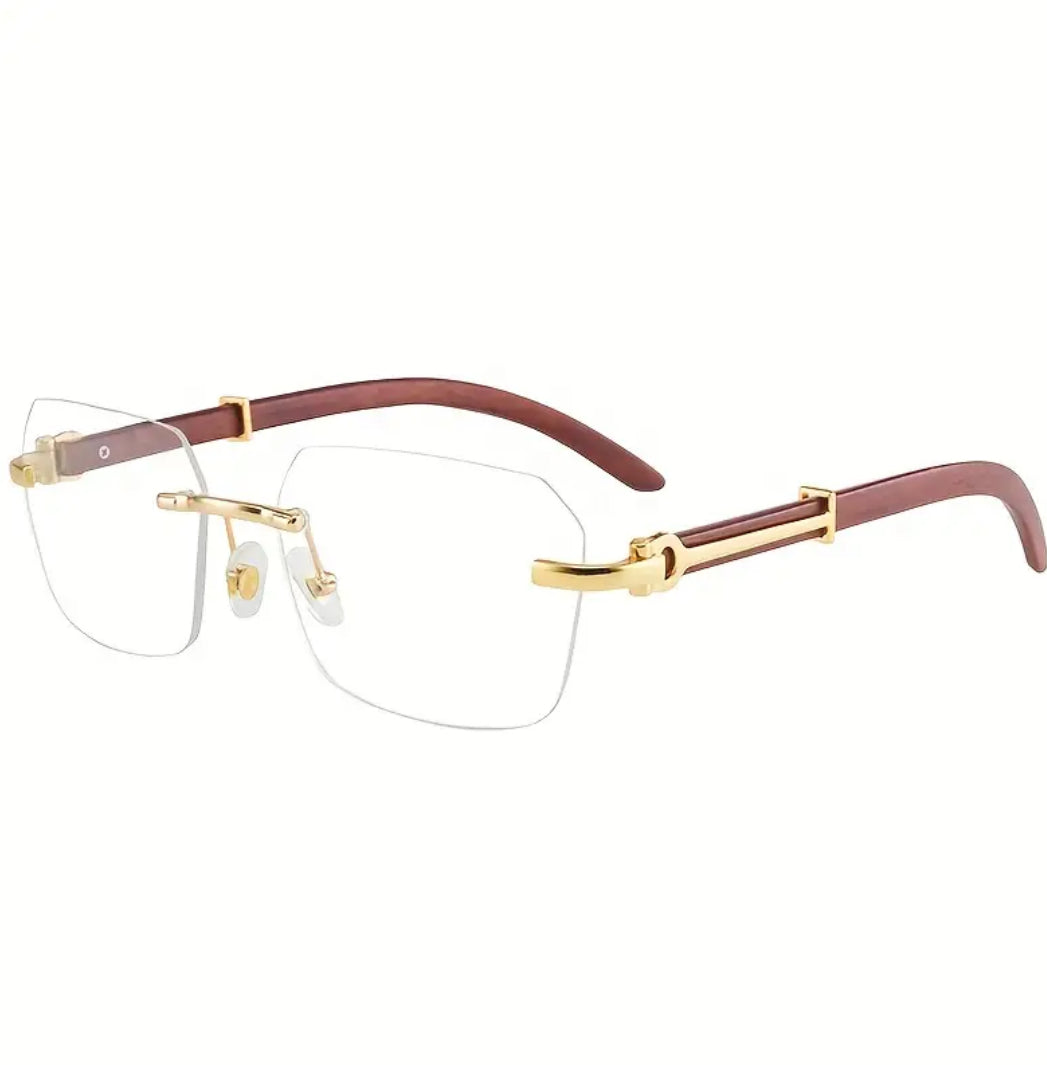 Men's Square Frameless PC Lens